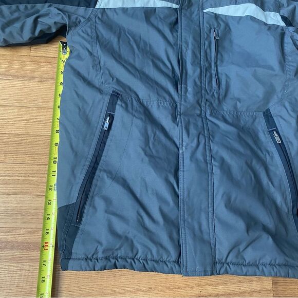 Hurley Kids Boys M Gray Black Ski Puffer Jacket collared winter kidcore gorpcore - Picture 8 of 12